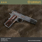 Pistol & Revolver Rust 3D Black Gun Skin Vinyl Wrap