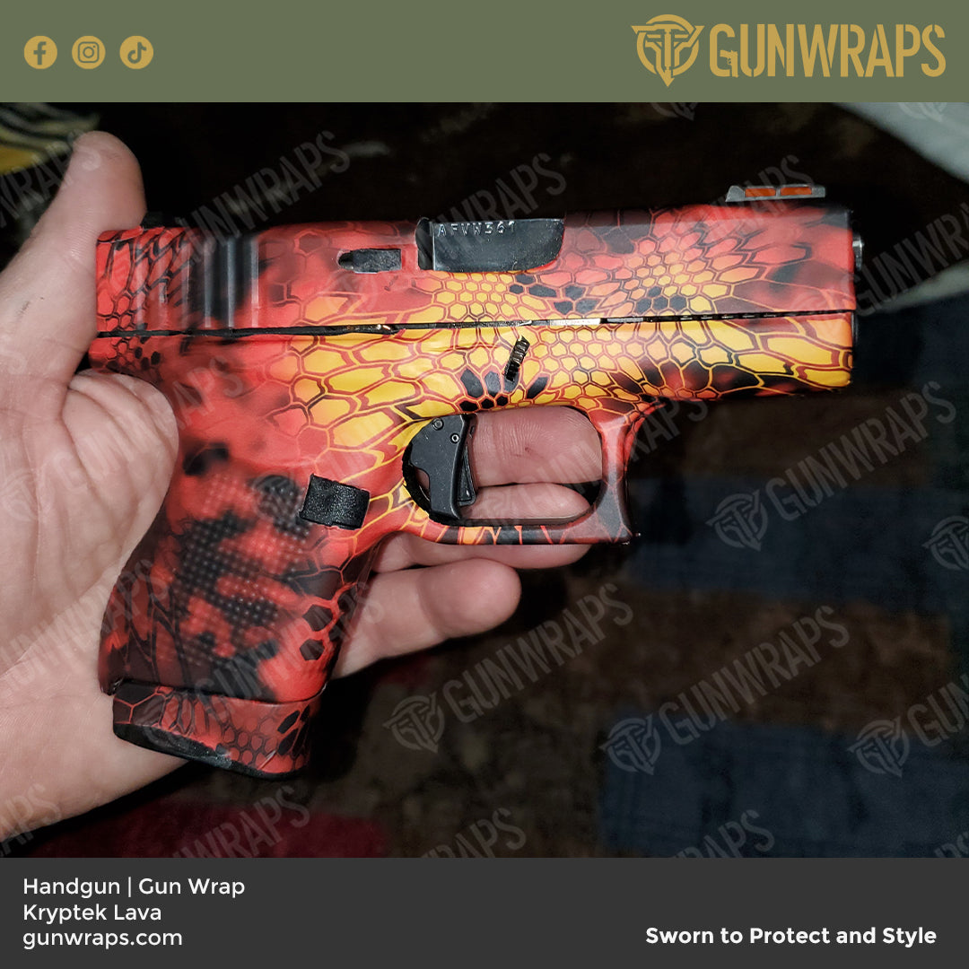 Pistol & Revolver Kryptek Lava Camo Gun Skin Vinyl Wrap