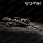 Shattered Blue Copper Camo Rifle Gun Skin Vinyl Wrap