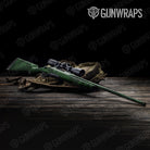 Shattered Elite Green Camo Rifle Gun Skin Vinyl Wrap