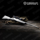 Shattered Elite White Camo Rifle Gun Skin Vinyl Wrap