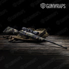 Shattered Militant Blue Camo Rifle Gun Skin Vinyl Wrap