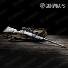 Shattered Snow Camo Rifle Gun Skin Vinyl Wrap