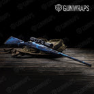 Stone Blue Ice Marble Rifle Gun Skin Vinyl Wrap