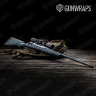 Stone Blue Pearl Granite Rifle Gun Skin Vinyl Wrap