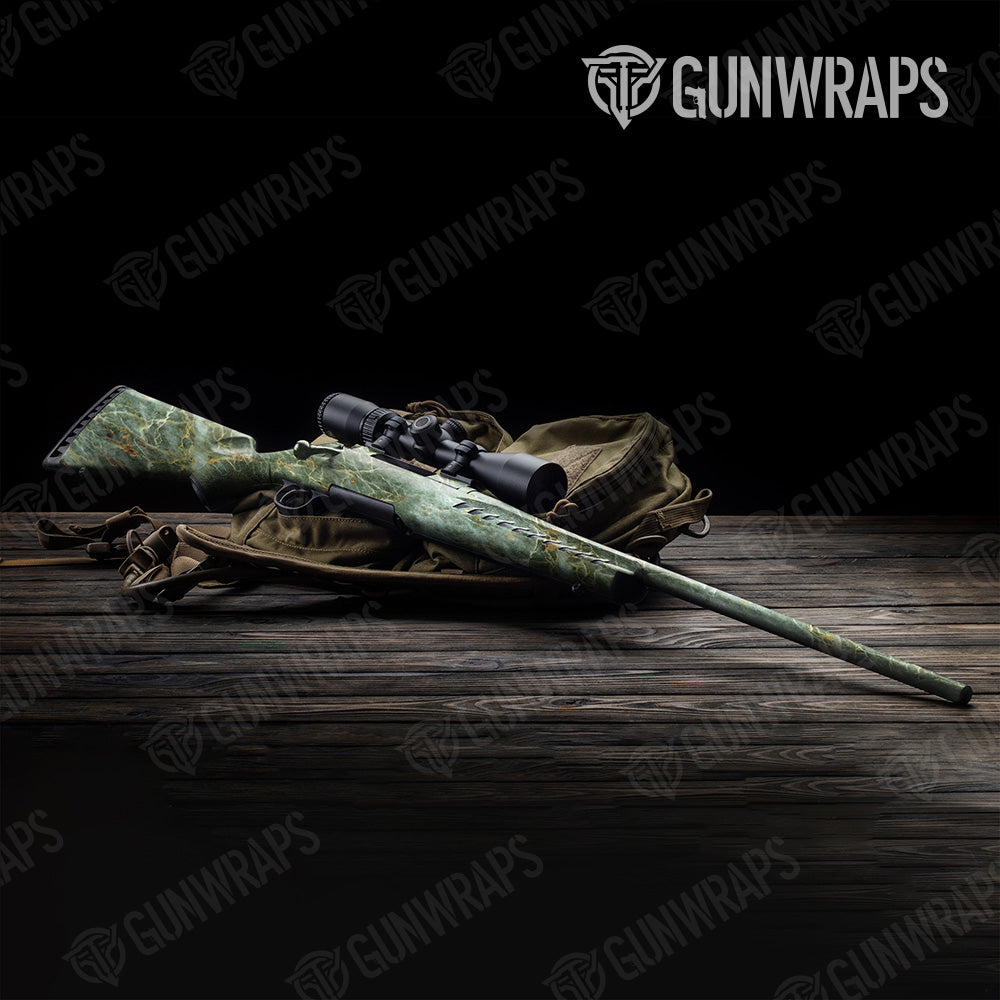 Stone Uba Tuba Green Marble Rifle Gun Skin Vinyl Wrap