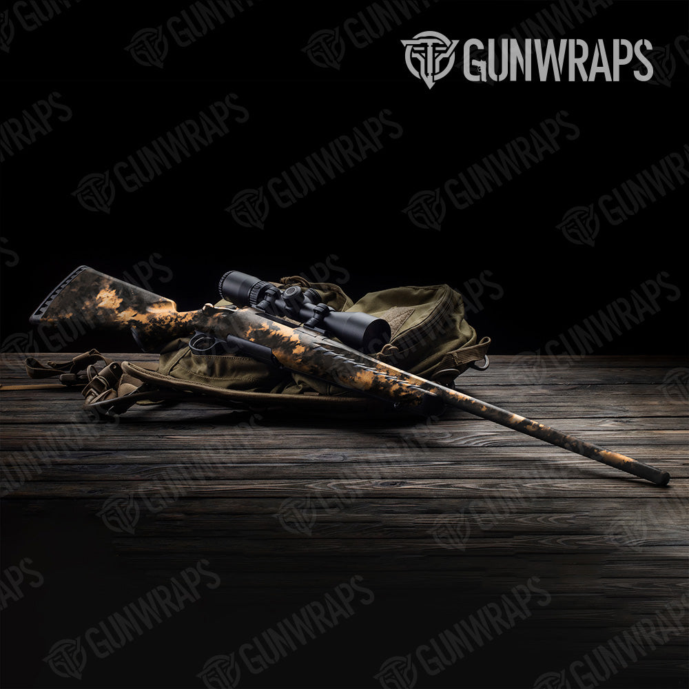 Tie Dye Bleached Black Rifle Gun Skin Vinyl Wrap