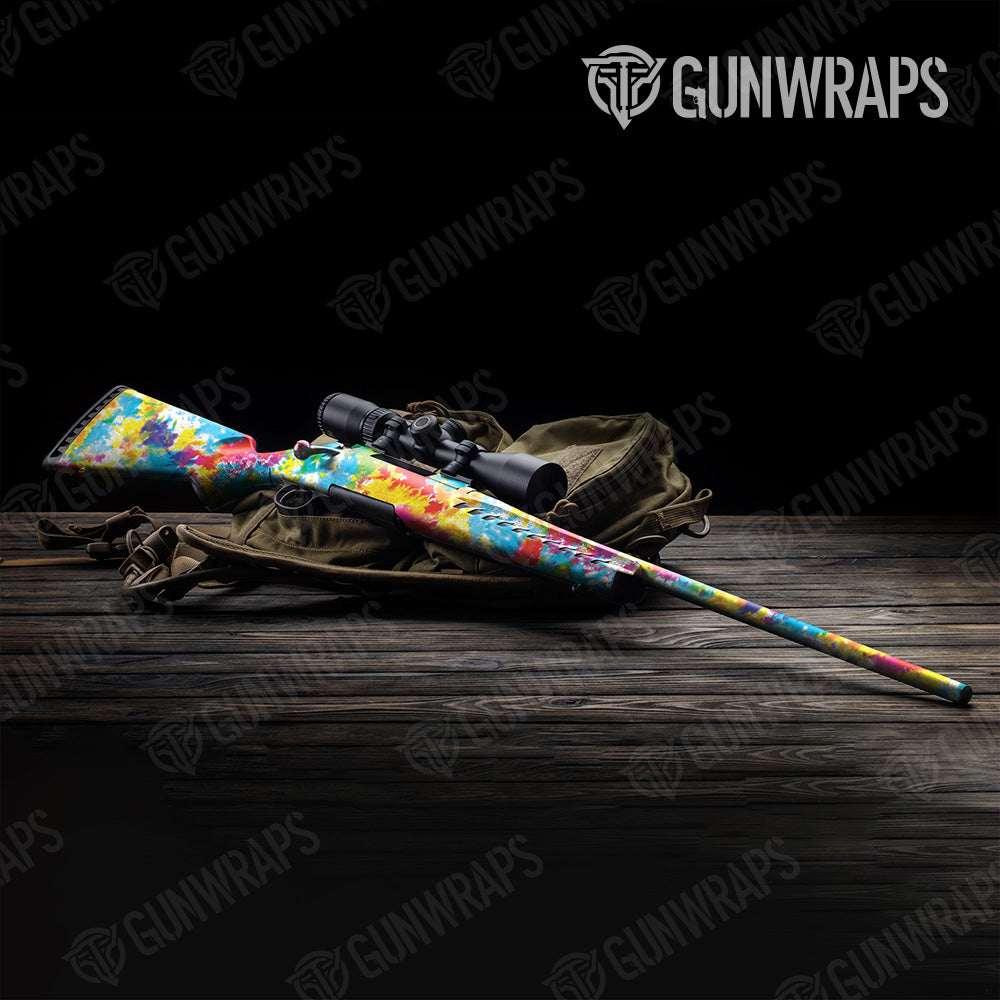 Tie Dye Classic Rifle Gun Skin Vinyl Wrap