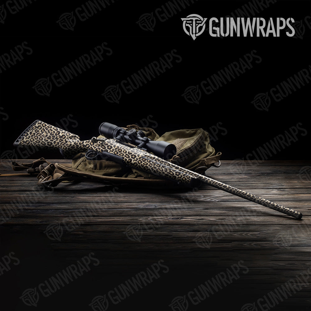 Animal Leopard Rifle Gun Skin Vinyl Wrap