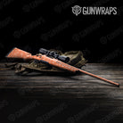 Bandana Orange White Rifle Gun Skin Vinyl Wrap