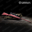 Bandana Red White Rifle Gun Skin Vinyl Wrap