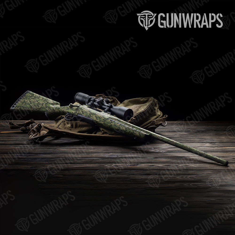 Classic Army Green Camo Rifle Gun Skin Vinyl Wrap