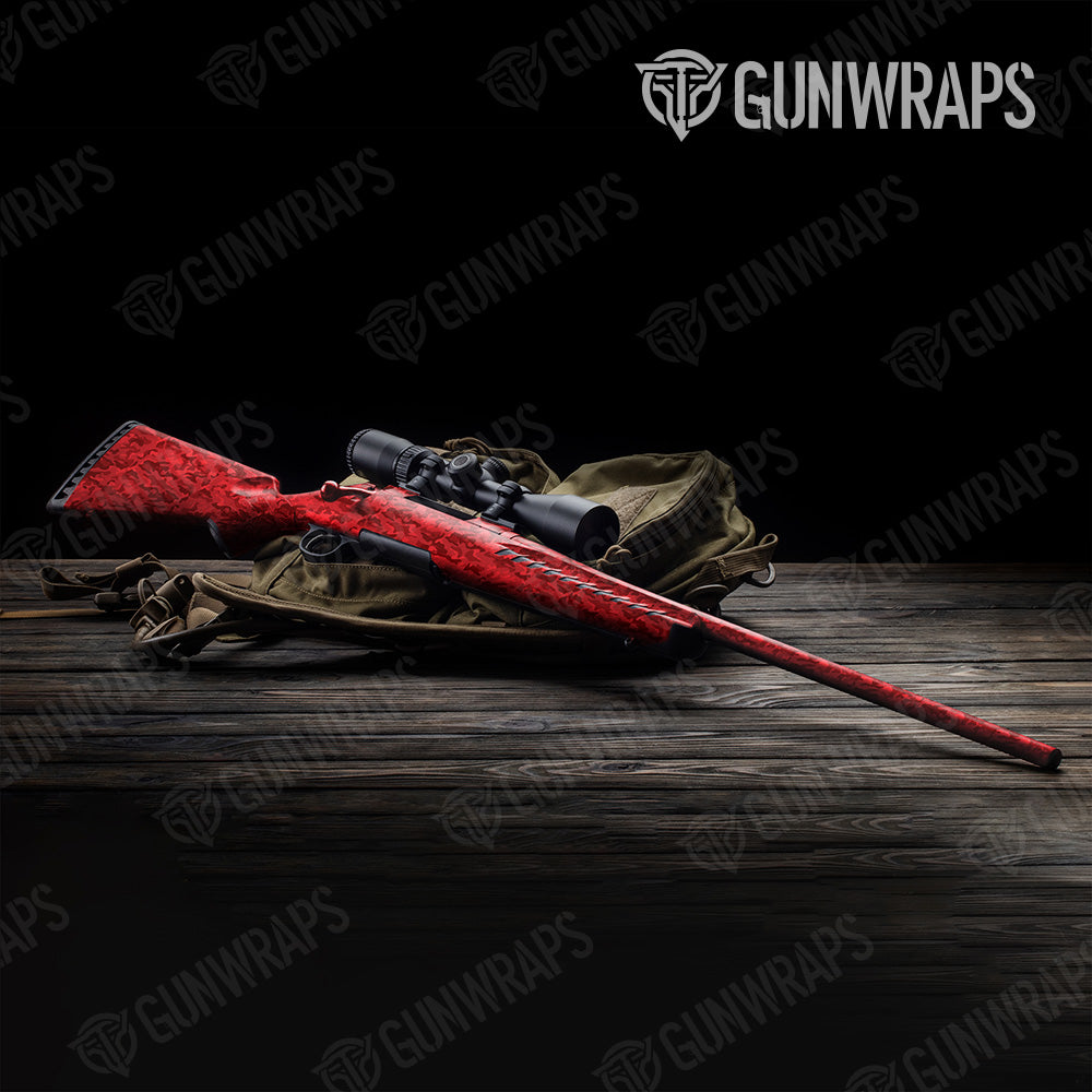 Classic Elite Red Camo Rifle Gun Skin Vinyl Wrap