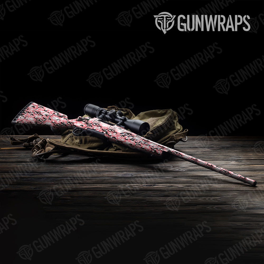 Classic Pink Camo Rifle Gun Skin Vinyl Wrap