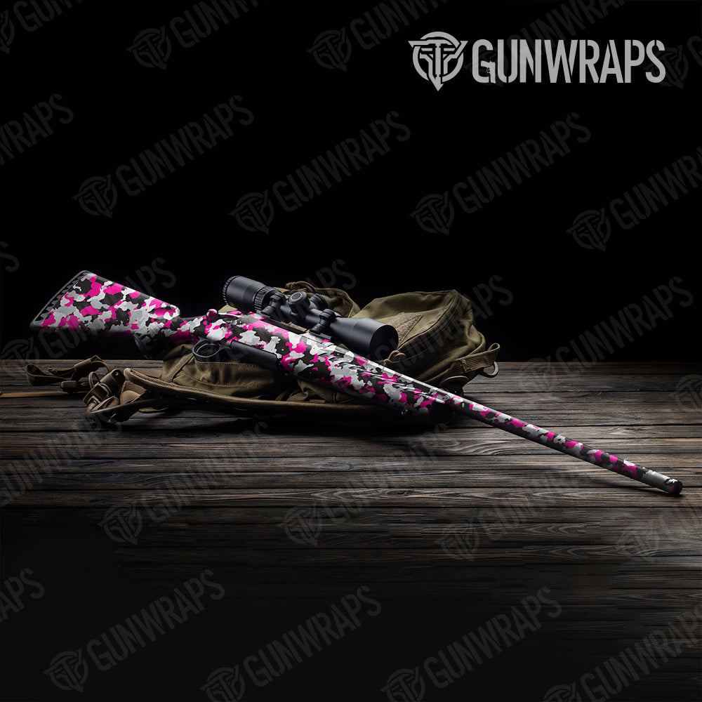 Cumulus Magenta Tiger Camo Rifle Gun Skin Vinyl Wrap