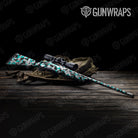 Cumulus Tiffany Blue Tiger Camo Rifle Gun Skin Vinyl Wrap