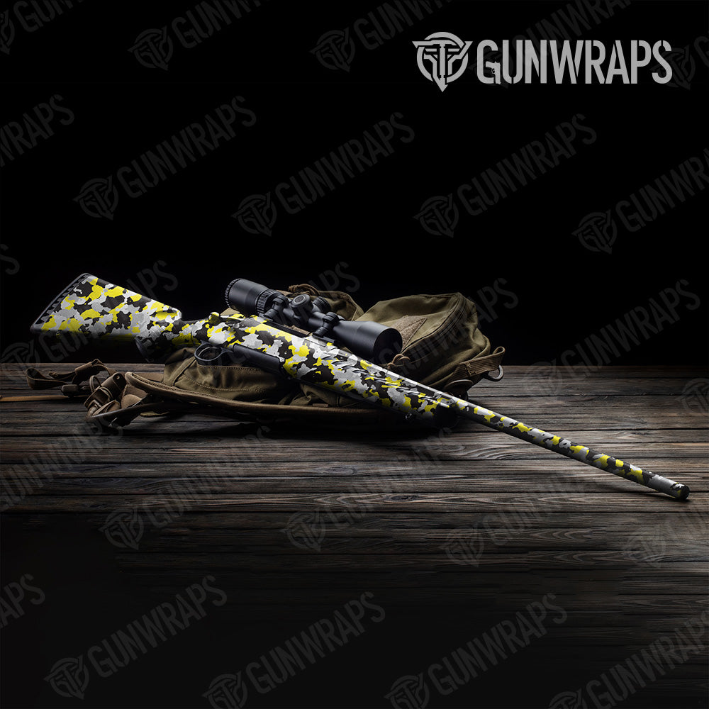 Cumulus Yellow Tiger Camo Rifle Gun Skin Vinyl Wrap