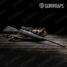 Digital Blue Copper Camo Rifle Gun Skin Vinyl Wrap