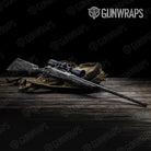 Digital Elite Black Camo Rifle Gun Skin Vinyl Wrap