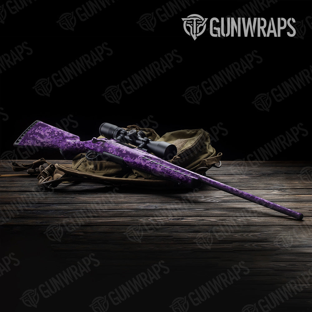 Digital Elite Purple Camo Rifle Gun Skin Vinyl Wrap