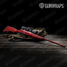 Digital Elite Red Camo Rifle Gun Skin Vinyl Wrap