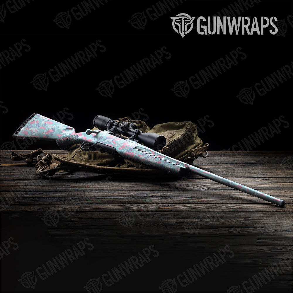 Erratic Cotton Candy Camo Rifle Gun Skin Vinyl Wrap