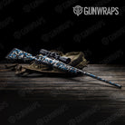 Erratic Blue Tiger Camo Rifle Gun Skin Vinyl Wrap