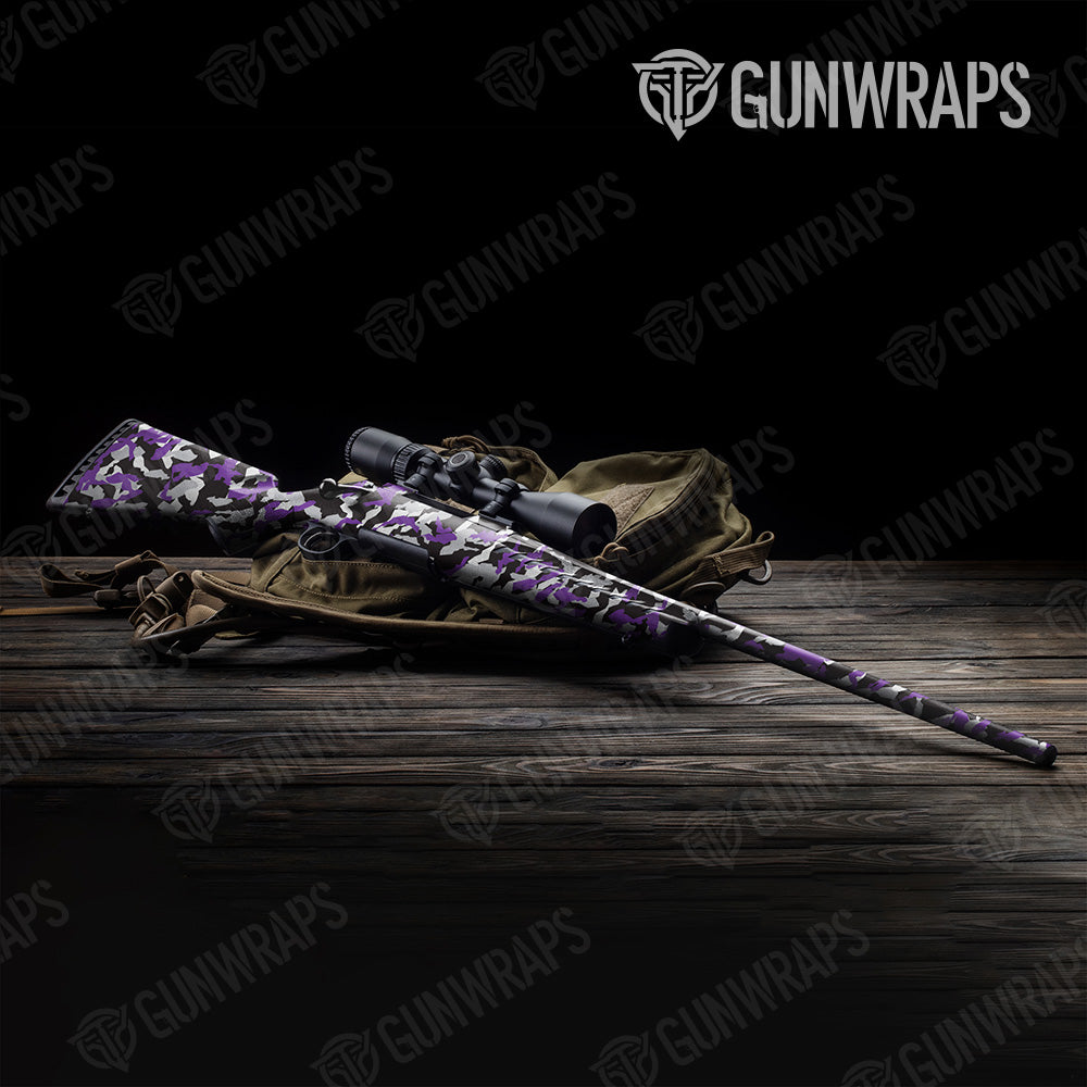 Erratic Purple Tiger Camo Rifle Gun Skin Vinyl Wrap