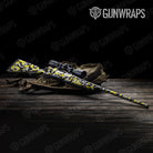 Erratic Yellow Tiger Camo Rifle Gun Skin Vinyl Wrap