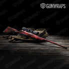 Galaxy Red Rifle Gun Skin Vinyl Wrap