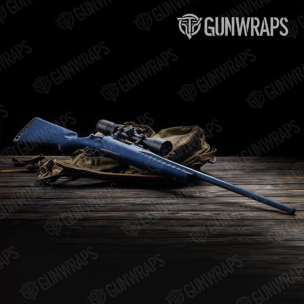 Hex DNA Elite Blue Rifle Gun Skin Vinyl Wrap