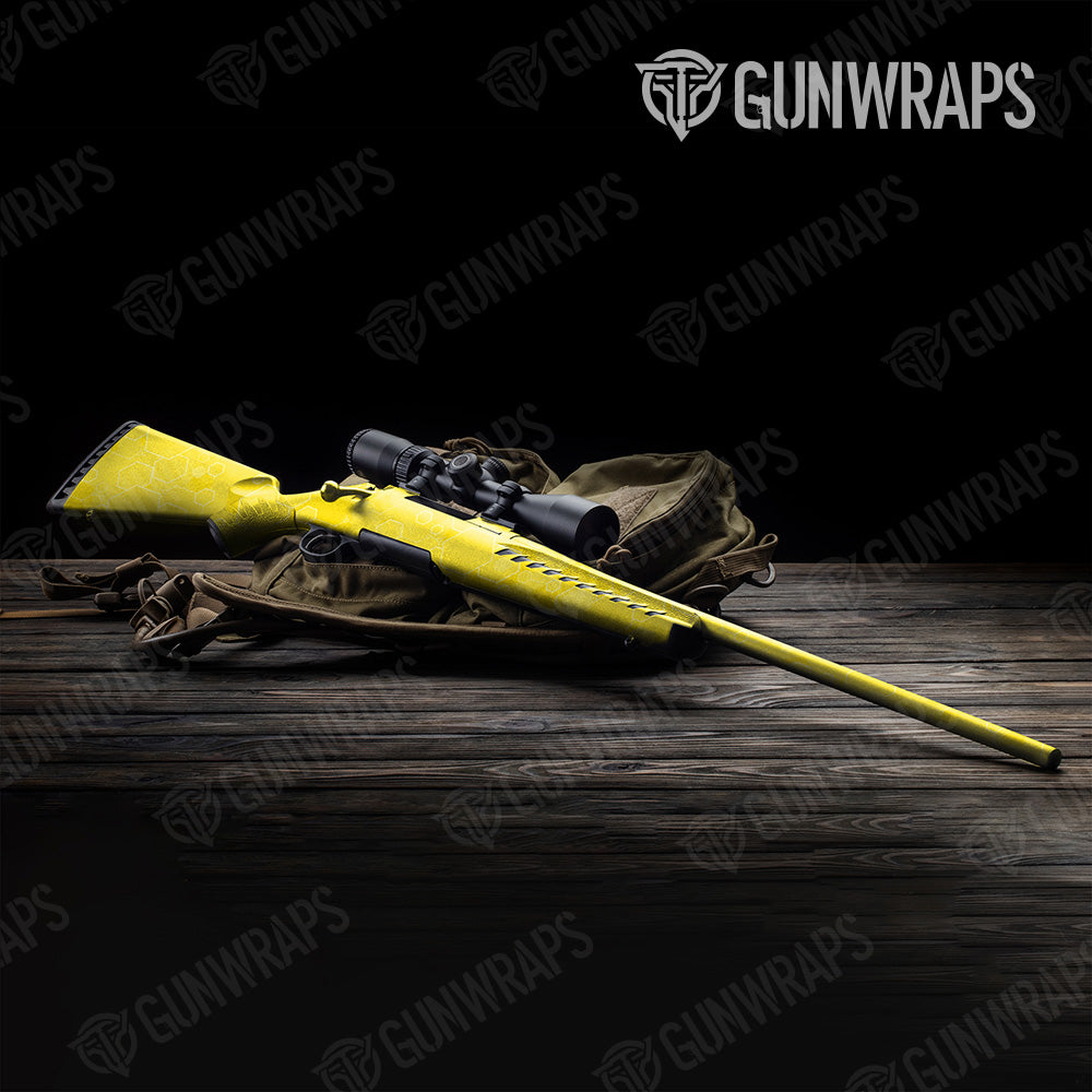 Hex DNA Elite Yellow Rifle Gun Skin Vinyl Wrap