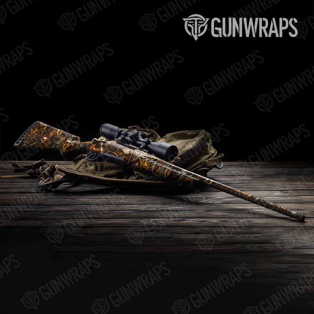 Nature Burning Voodoo Camo Rifle Gun Skin Vinyl Wrap