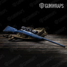 Ragged Elite Blue Camo Rifle Gun Skin Vinyl Wrap