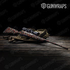 Ragged Militant Red Camo Rifle Gun Skin Vinyl Wrap