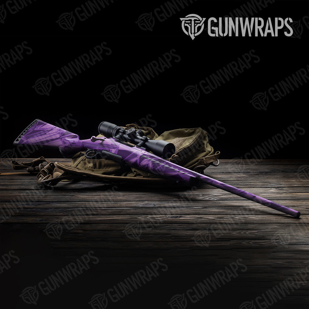 Sharp Elite Purple Camo Rifle Gun Skin Vinyl Wrap