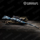 Sharp Blue Tiger Camo Rifle Gun Skin Vinyl Wrap