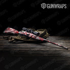 Sharp Red Tiger Camo Rifle Gun Skin Vinyl Wrap