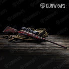 Sharp Vampire Red Camo Rifle Gun Skin Vinyl Wrap