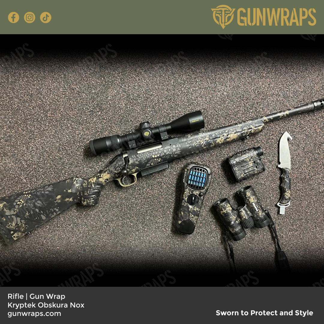 Rifle Kryptek Obskura Nox Camo Gun Skin Vinyl Wrap