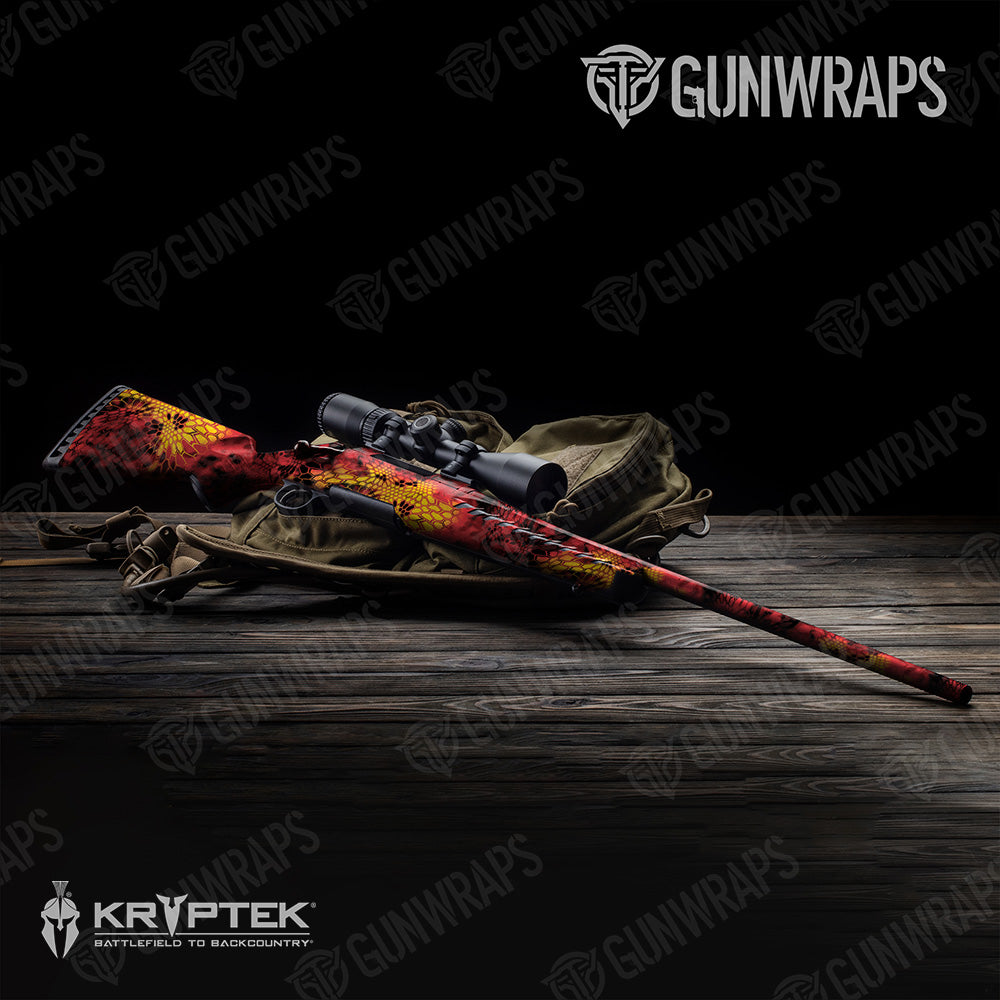 Rifle Kryptek Lava Camo Gun Skin Vinyl Wrap