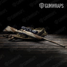 Shredded Desert Camo Rifle Gun Skin Vinyl Wrap