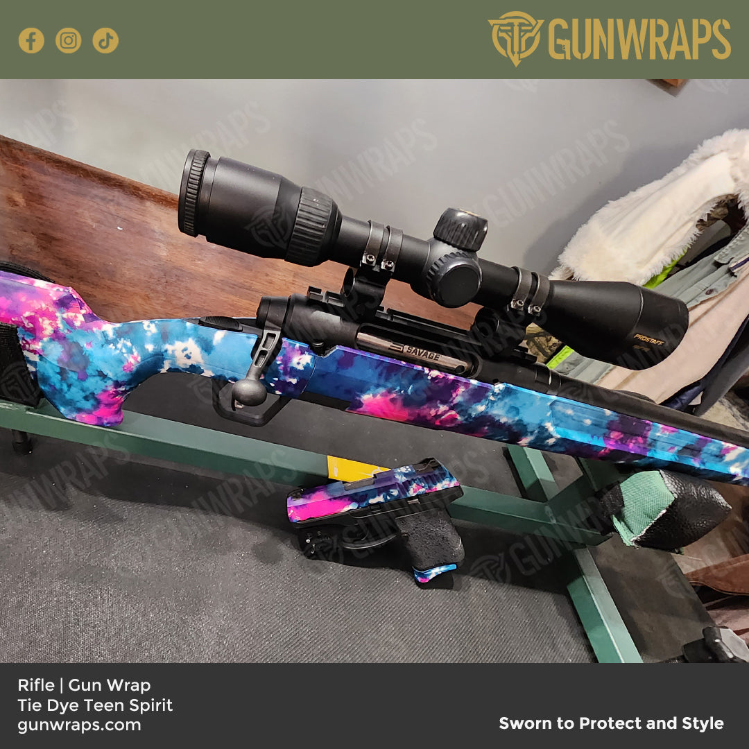 Rifle Tie Dye Teen Spirit Gun Skin Vinyl Wrap