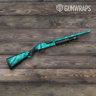 Sharp Elite Tiffany Blue Camo Shotgun Gun Skin Vinyl Wrap