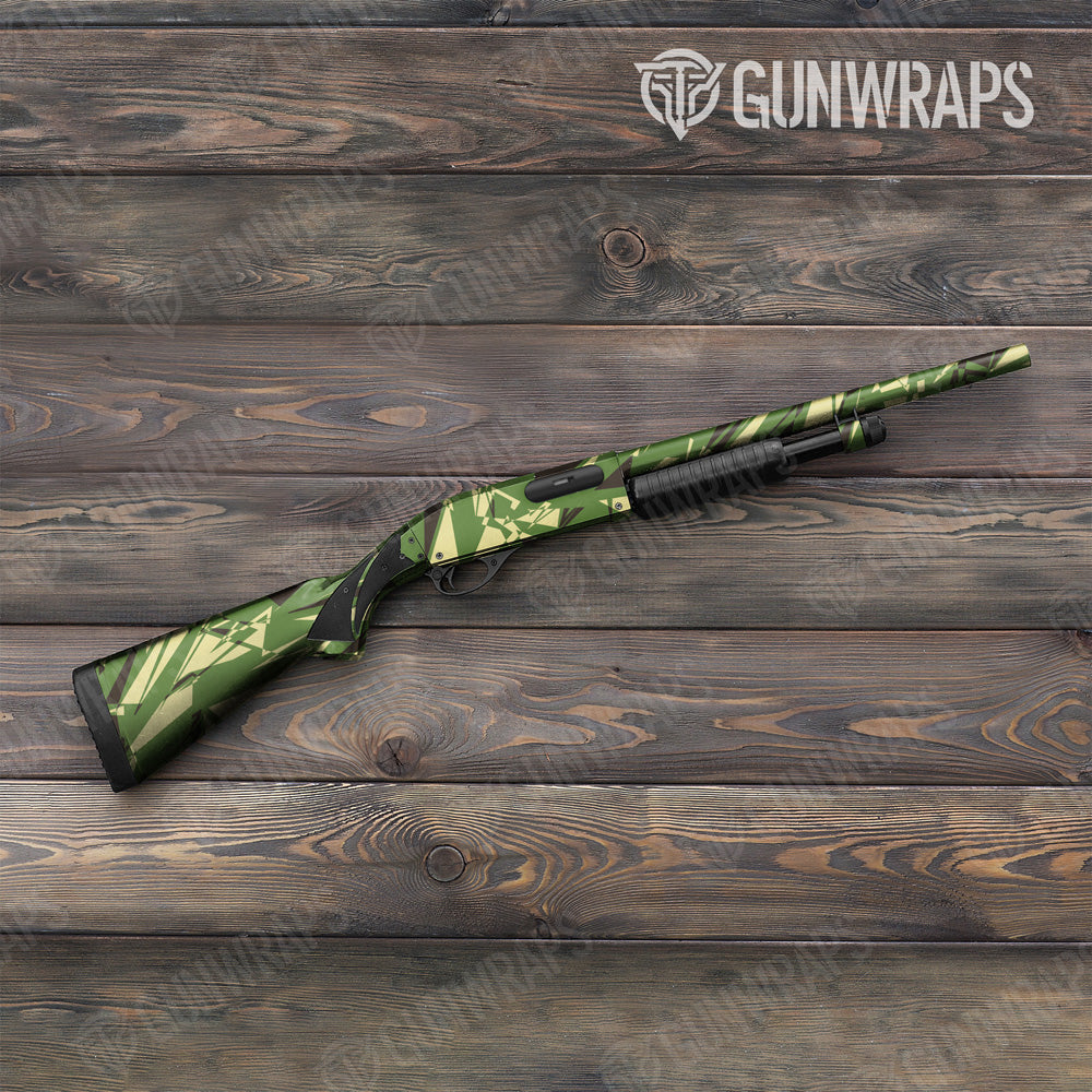 Sharp Jungle Camo Shotgun Gun Skin Vinyl Wrap