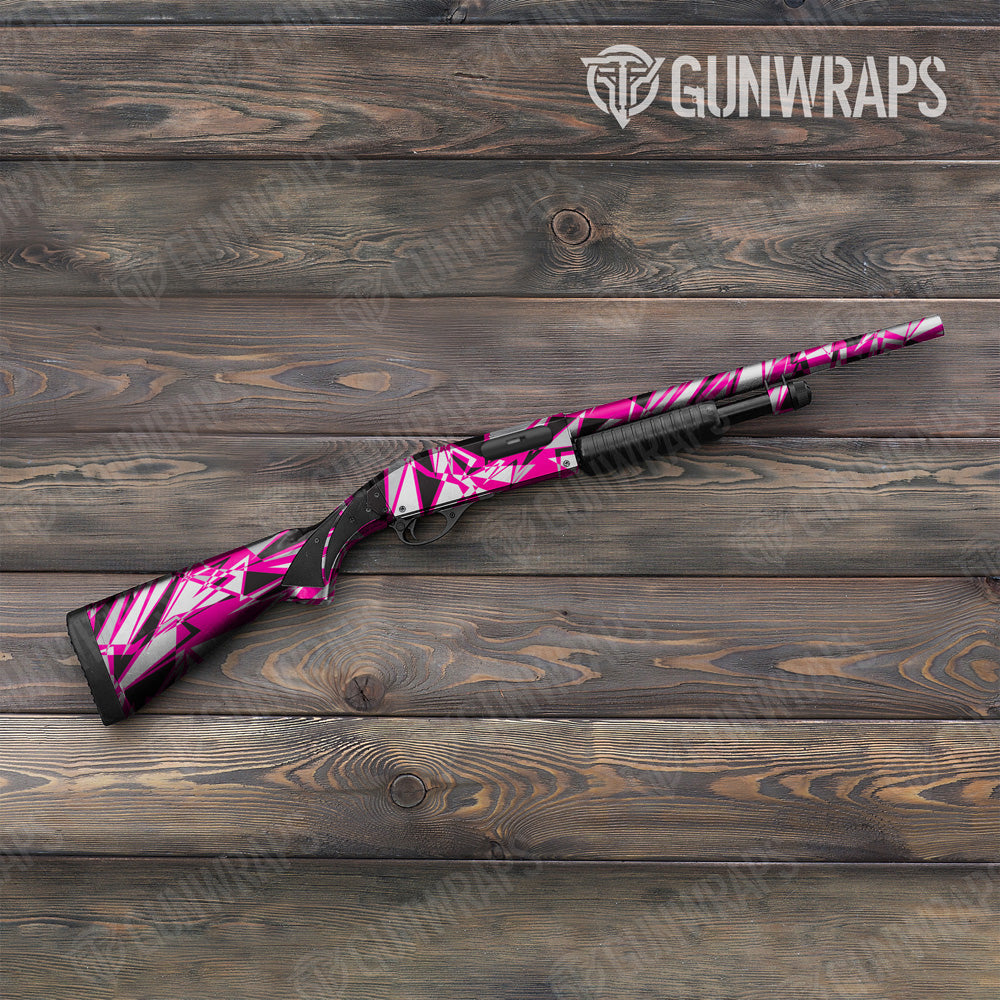 Sharp Magenta Tiger Camo Shotgun Gun Skin Vinyl Wrap