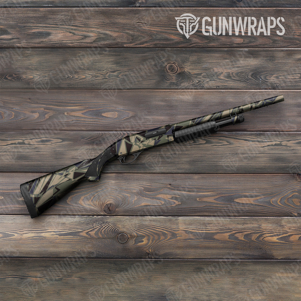 Sharp Militant Blue Camo Shotgun Gun Skin Vinyl Wrap