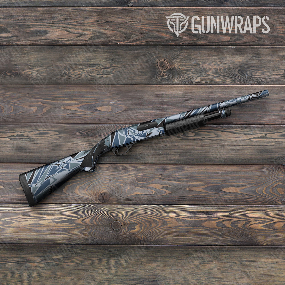 Sharp Navy Camo Shotgun Gun Skin Vinyl Wrap