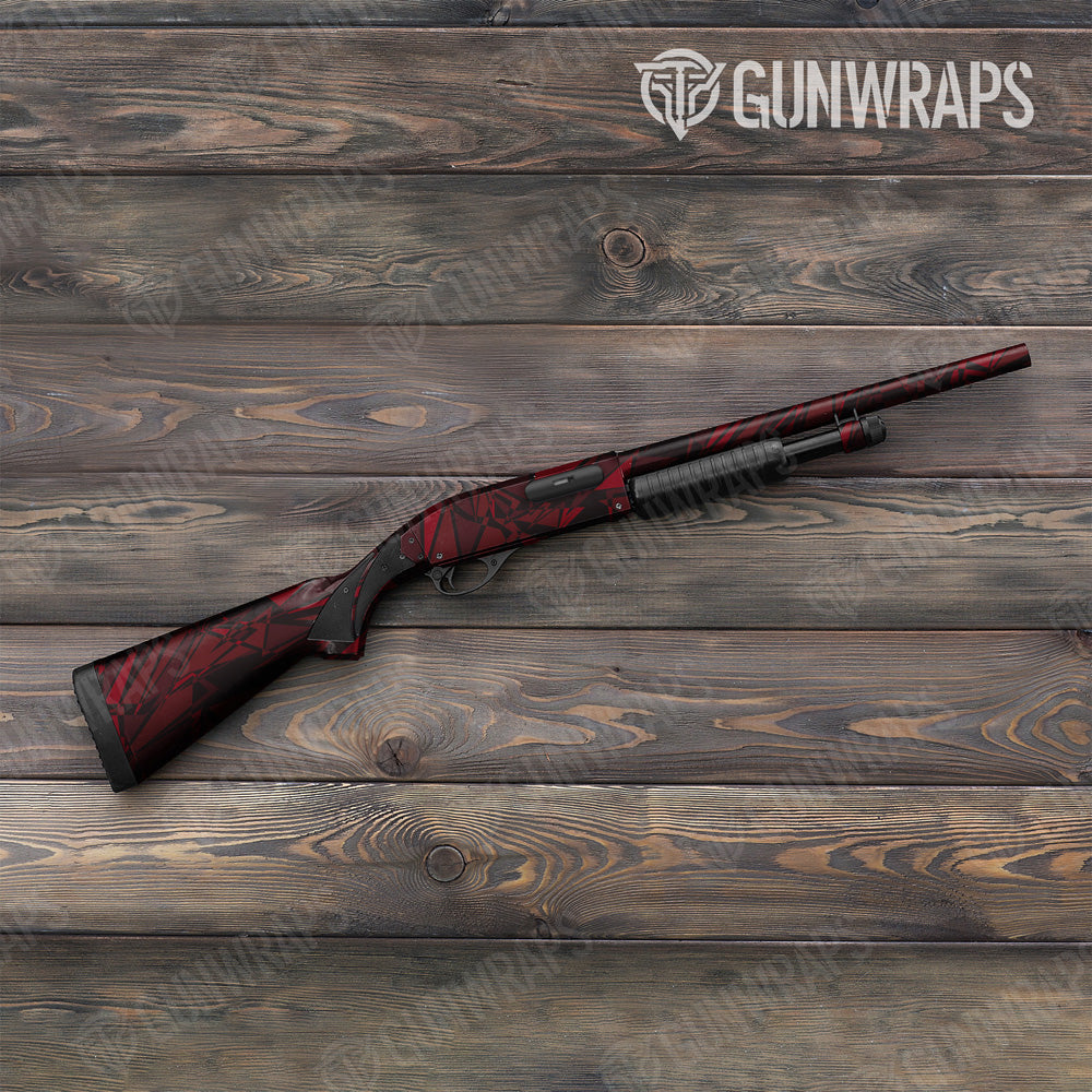 Sharp Vampire Red Camo Shotgun Gun Skin Vinyl Wrap