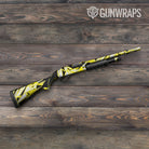 Sharp Yellow Tiger Camo Shotgun Gun Skin Vinyl Wrap